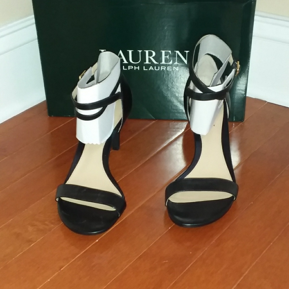🆕️Ralph Lauren Ankle Strap Leather Dress Sandals - Picture 5 of 8